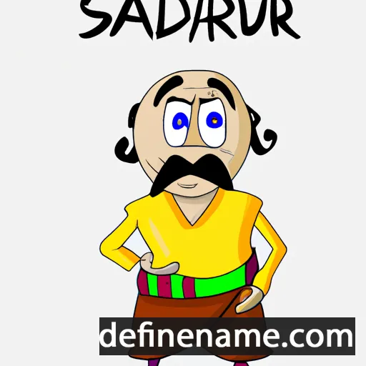 cartoon of the name Sadurru