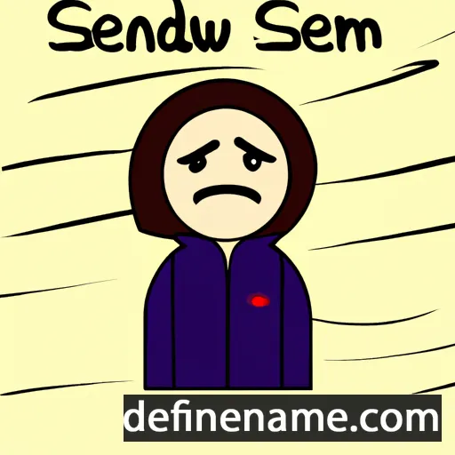 cartoon of the name Sadwen