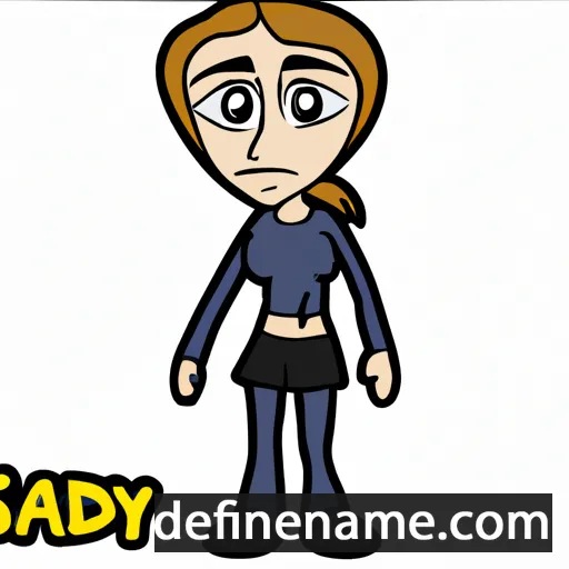 cartoon of the name Sady