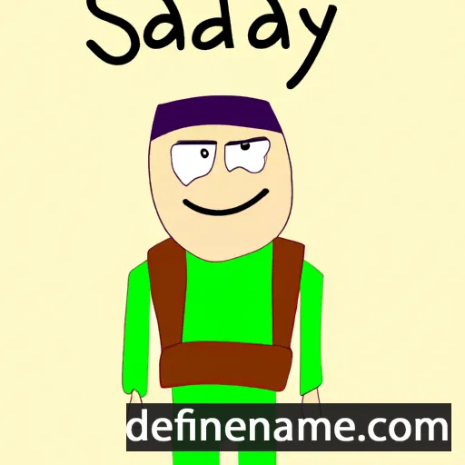 cartoon of the name Sadyk