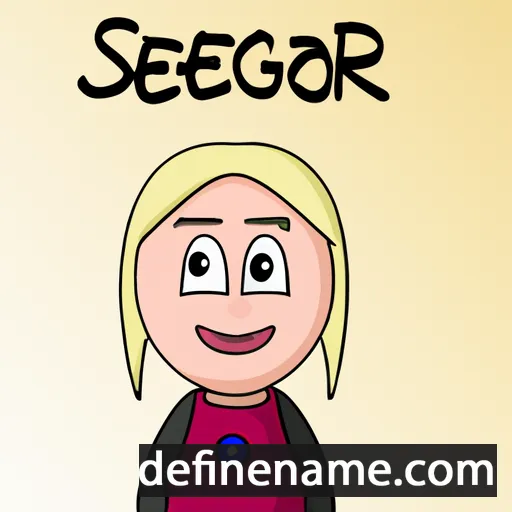 cartoon of the name Sæbjørg