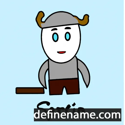 cartoon of the name Sæfinnr