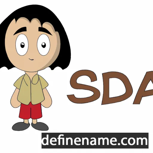 cartoon of the name Saeda