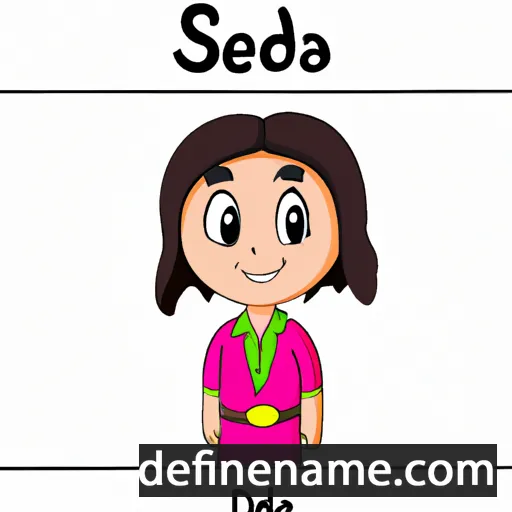 cartoon of the name Saeida