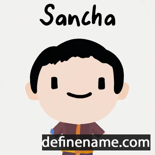 cartoon of the name Saenchai