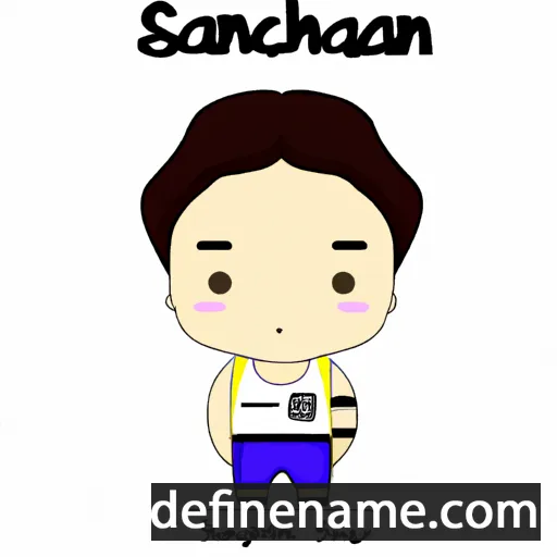 cartoon of the name Saengchan