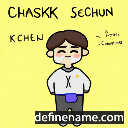 cartoon of the name Saengchansuk