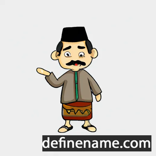 cartoon of the name Saepudin