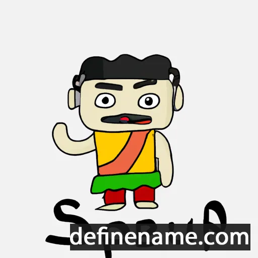 cartoon of the name Saepul