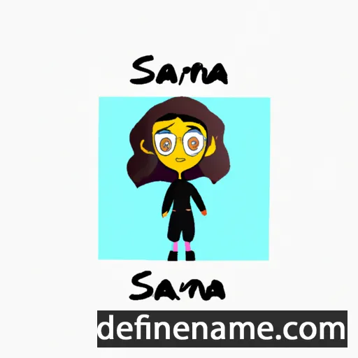 cartoon of the name Safana