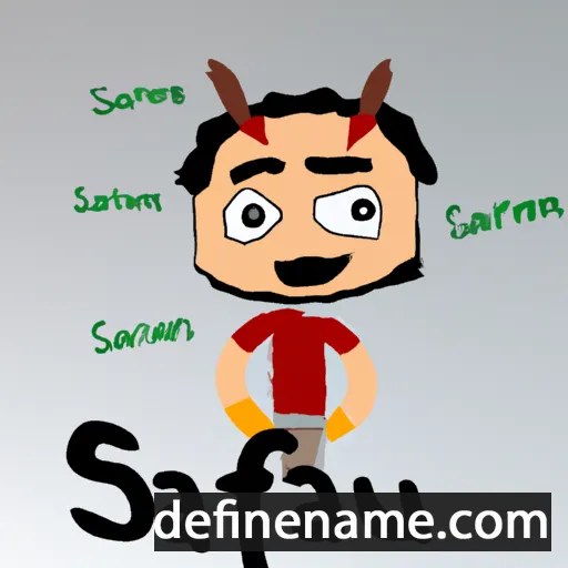 cartoon of the name Safanur