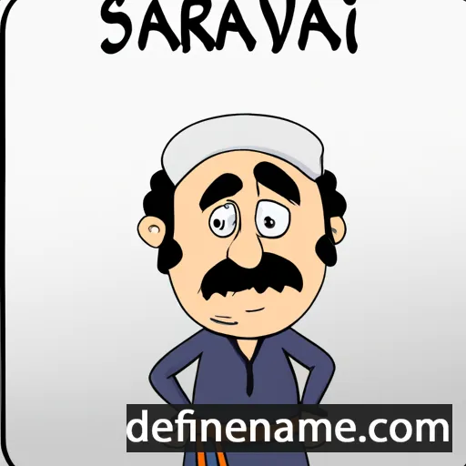 cartoon of the name Safarvali