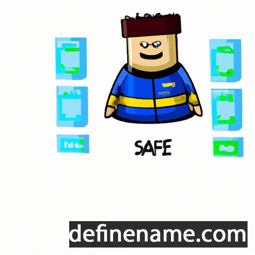 cartoon of the name Safet