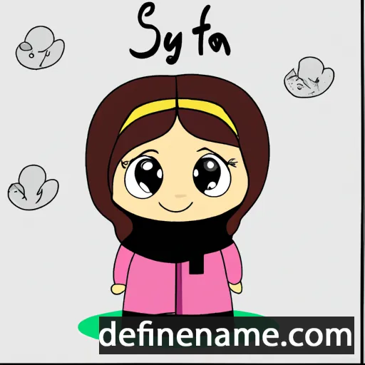 cartoon of the name Safeya