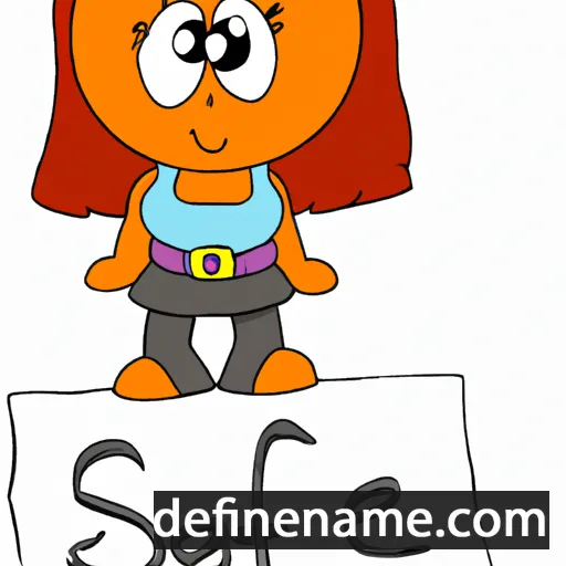 cartoon of the name Safie