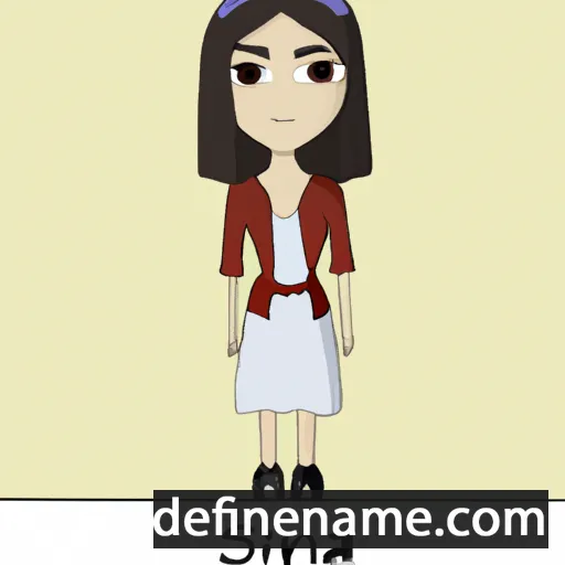 cartoon of the name Safina