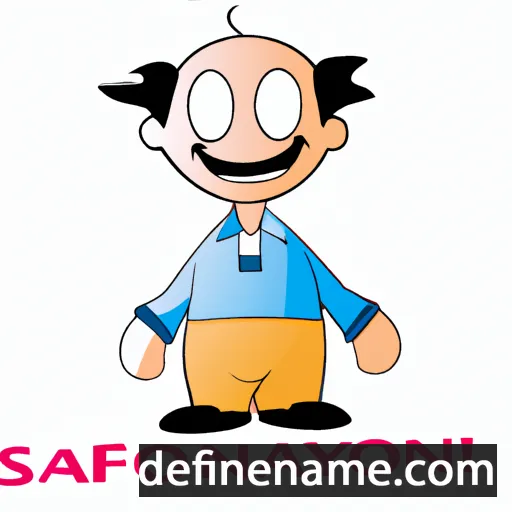 cartoon of the name Safoniyoz