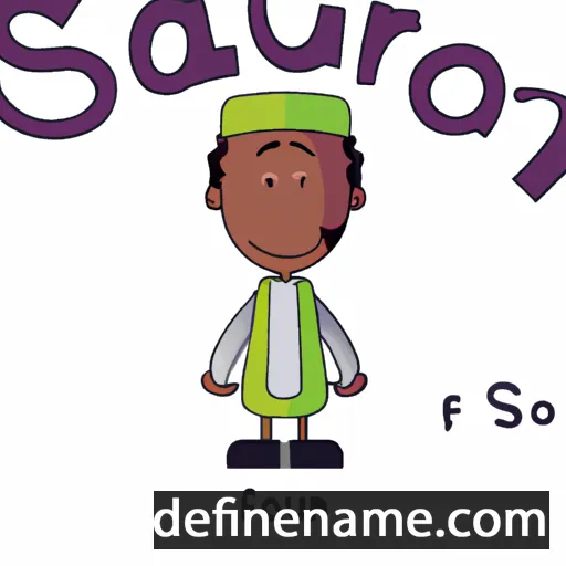 cartoon of the name Safouan