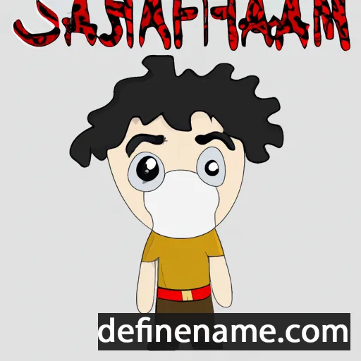 cartoon of the name Safrahanəm