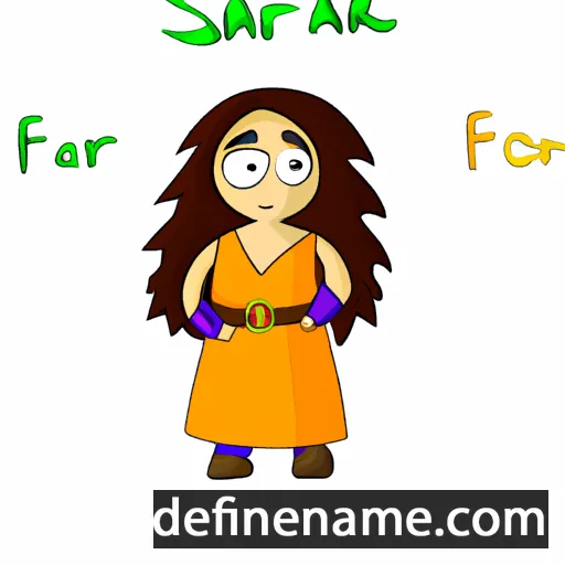 cartoon of the name Safran