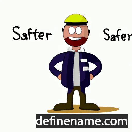 cartoon of the name Safter