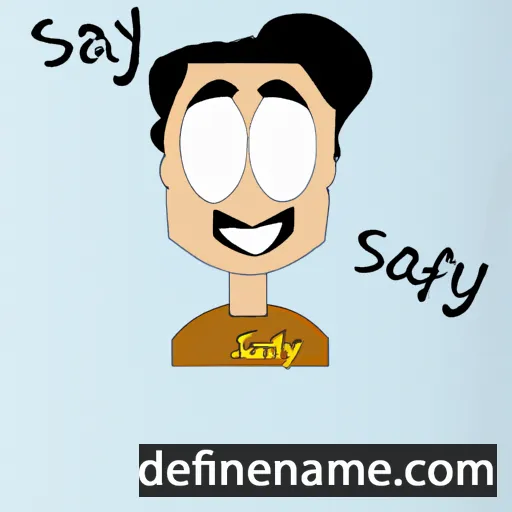 cartoon of the name Safy