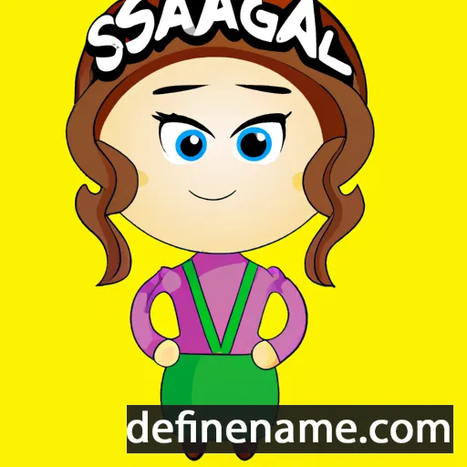 cartoon of the name Sagal