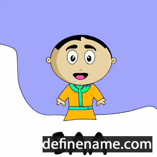 cartoon of the name Saha