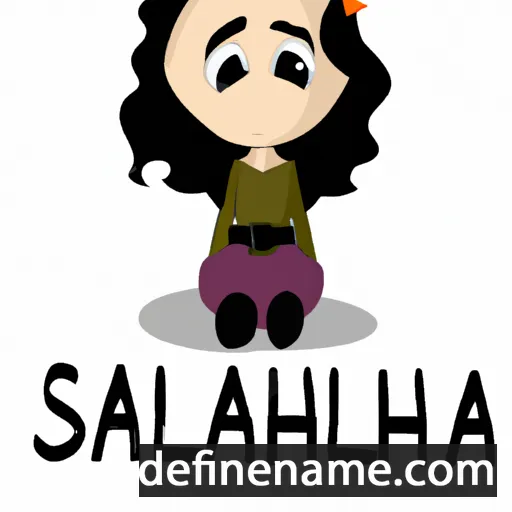 cartoon of the name Sahalia