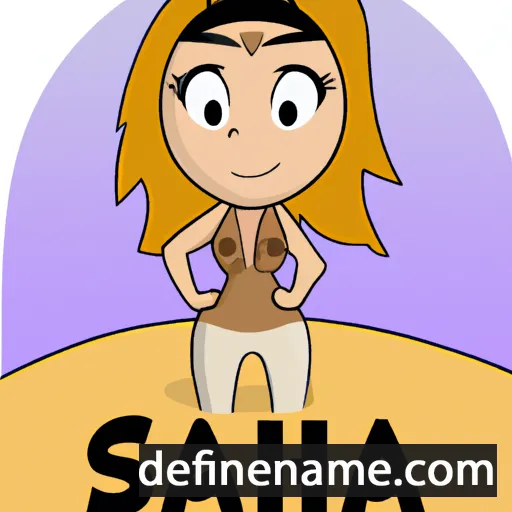 cartoon of the name Sahara