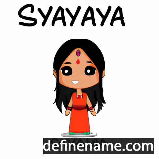 cartoon of the name Sahayaana