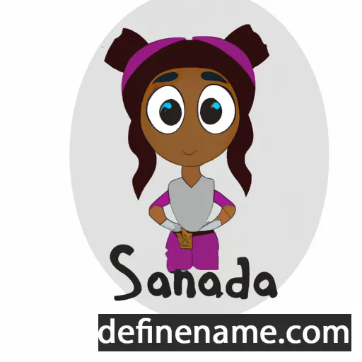 cartoon of the name Sahdona