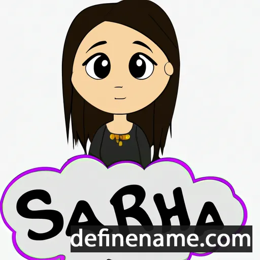 cartoon of the name Sahira