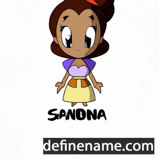 cartoon of the name Sahondra