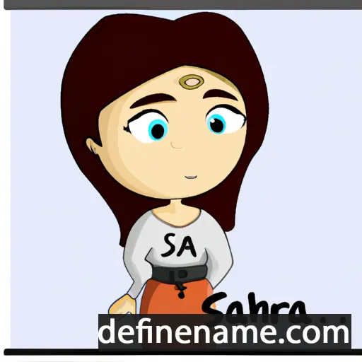 cartoon of the name Sahra