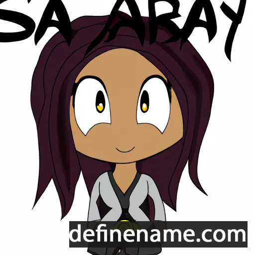 cartoon of the name Sahrya