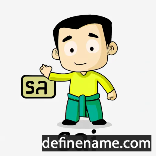 cartoon of the name Sai