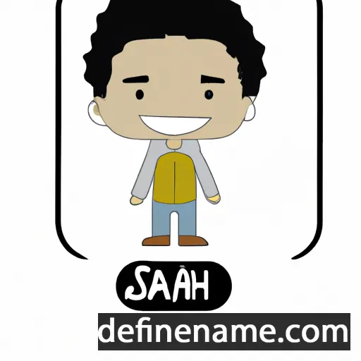 cartoon of the name Saiah