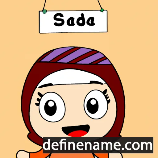 cartoon of the name Saida