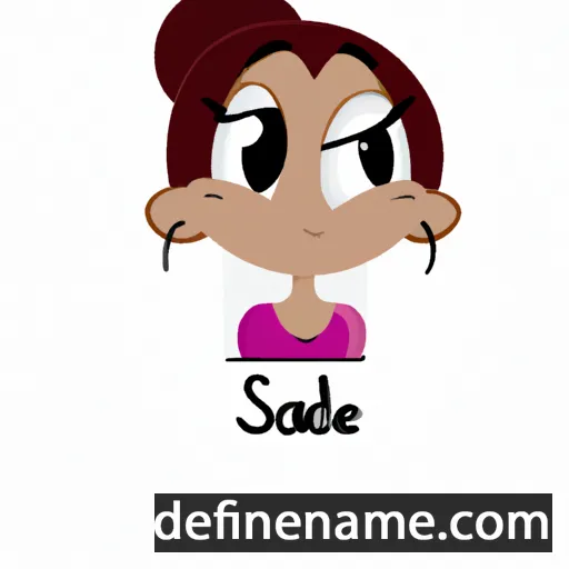 cartoon of the name Saidie