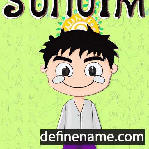 cartoon of the name Saifudin