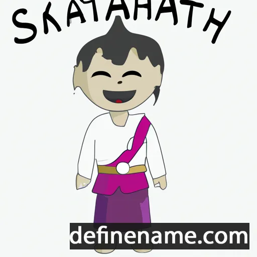 cartoon of the name Saikhantuyaa