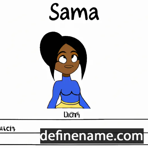 cartoon of the name Saimira