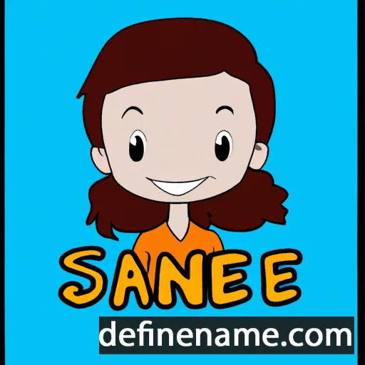 cartoon of the name Sainee