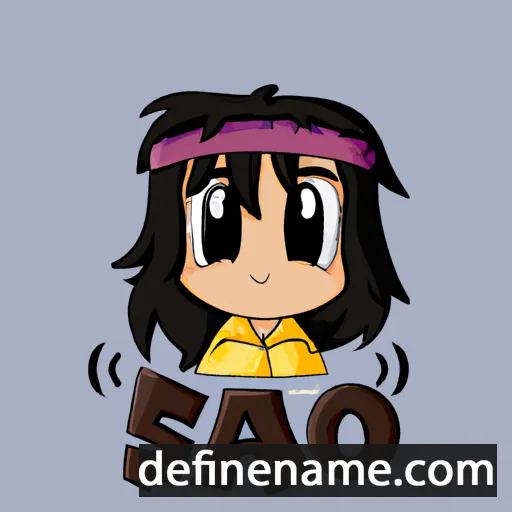 cartoon of the name Saioa