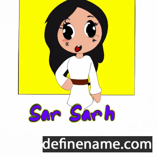 cartoon of the name Sairah