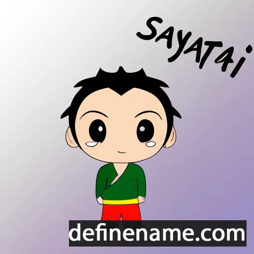 cartoon of the name Saiyasit