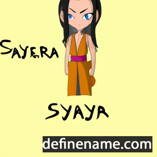 cartoon of the name Saiyera