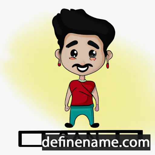 cartoon of the name Sajan