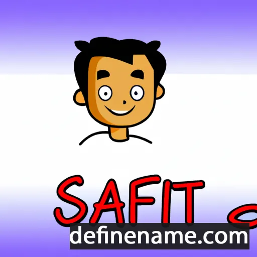 cartoon of the name Sajit